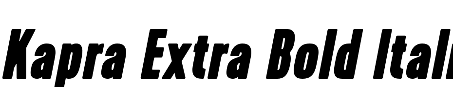 Kapra Extra Bold Italic cкачати шрифт безкоштовно
